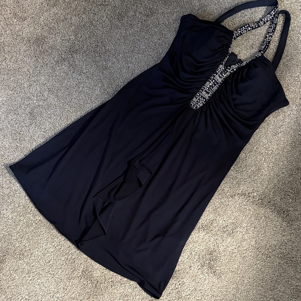 Elegant Navy Blue Dress